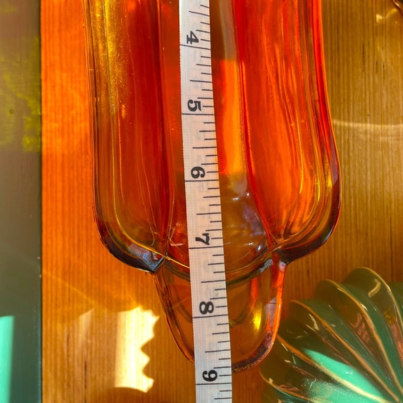 Amber Indiana Glass Banana Split Boats - Picture 11 of 12